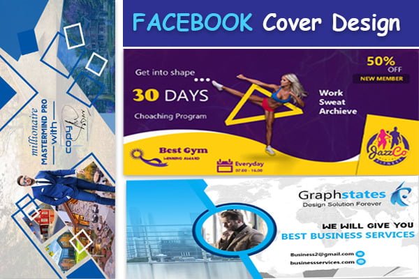 Design 2 eye catching, attractive and professional facebook cover, FiverrBox