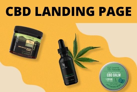 I will design high responsive cbd landing page in clickfunnels, cdb promotion, FiverrBox