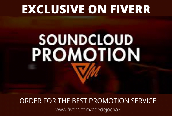 I will do organic promotion for your soundcloud music track, FiverrBox