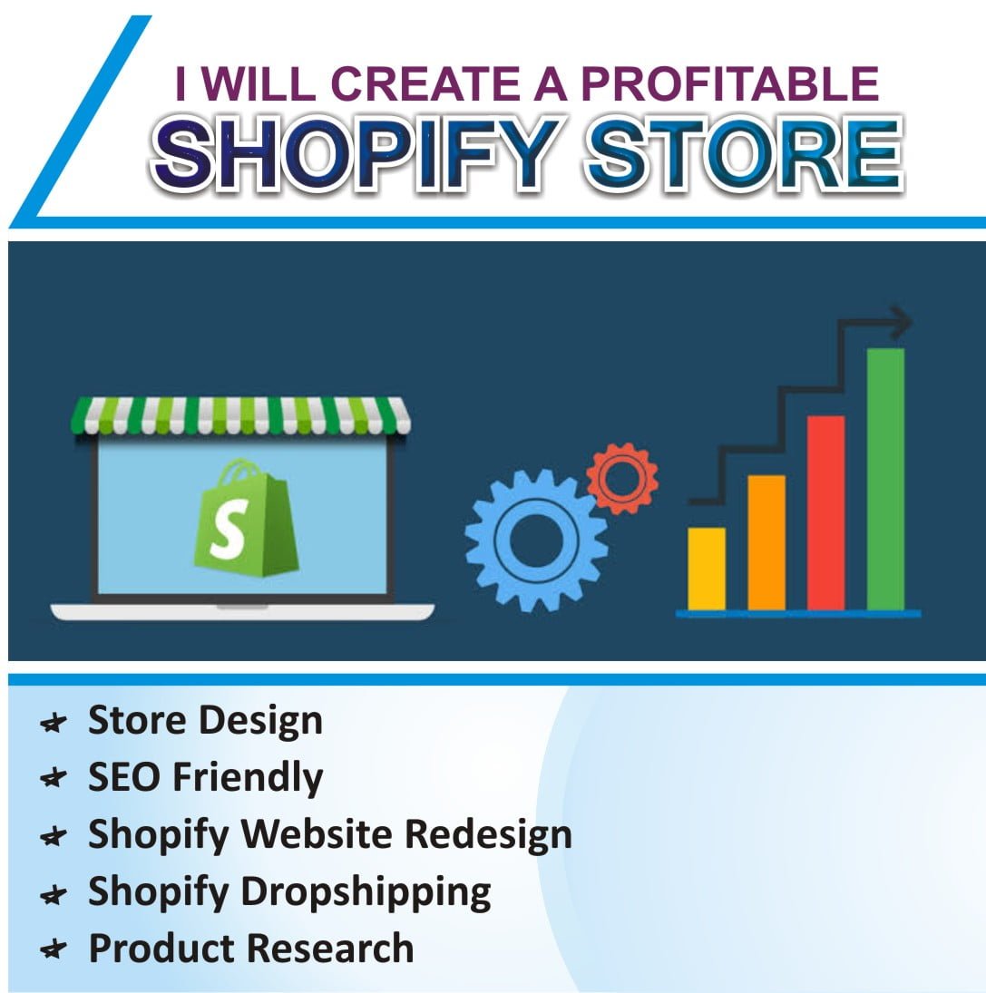 I will create a profitable shopify drop shipping website design, FiverrBox