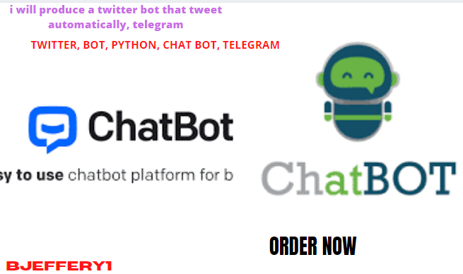 I will produce a twitter bot that tweet automatically, telegram, FiverrBox