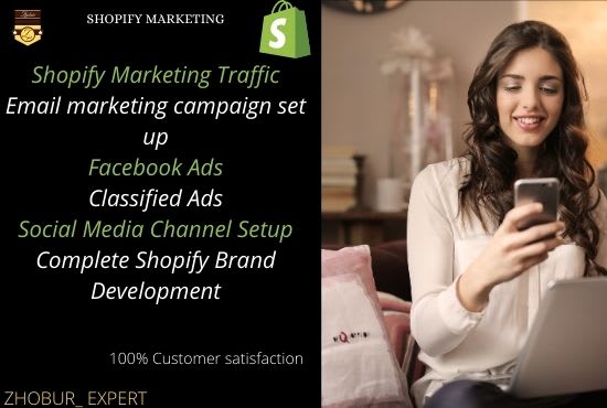 I will do shopify marketing, drive traffic, shopify promotion to inrease your, FiverrBox