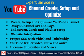 I will create, setup, optimize and design  channel - FiverrBox