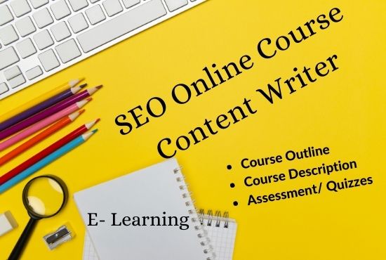 I will write SEO online course content and course description, FiverrBox