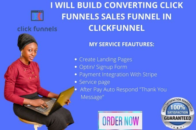 I will build a high converting clickfunnels, klaviyo,shopify sales funnel, FiverrBox