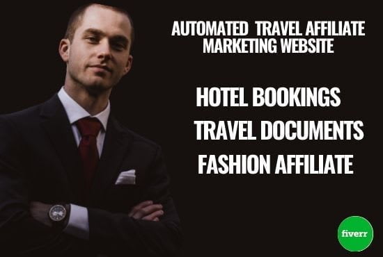 I will affiliate automated travel website, vacation website, FiverrBox