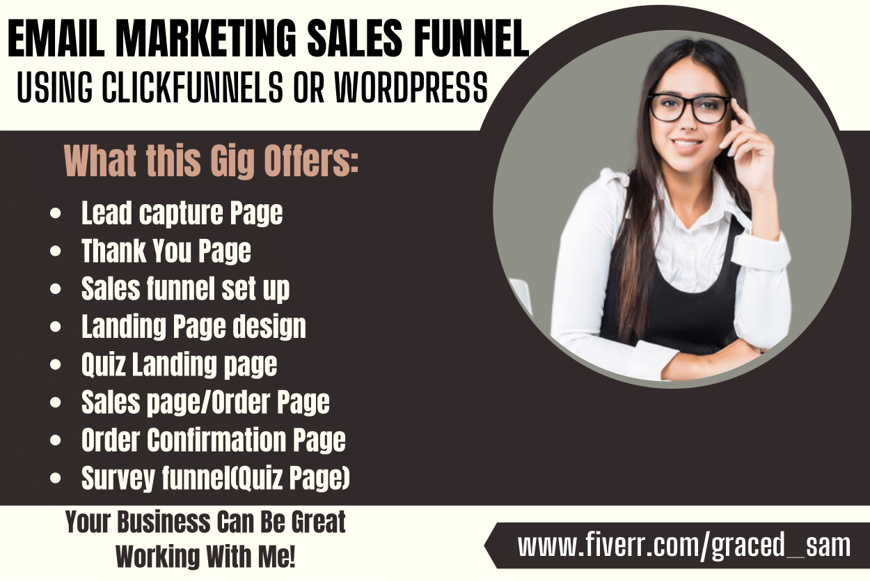 I will setup expert email marketing funnel on clickfunnels, sales, landing page, FiverrBox