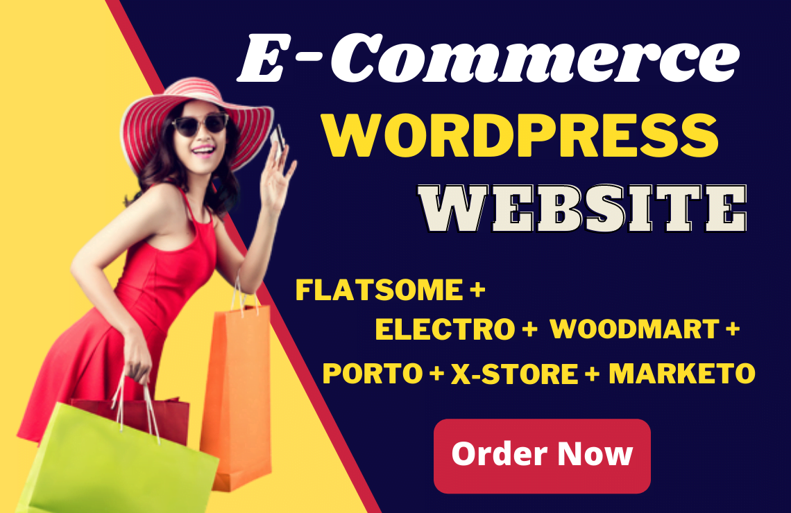 I will design and develop wordpress ecommerce, woocommerce website and online store, FiverrBox