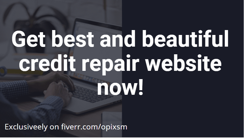 I will build responsive credit repair website with lead generation, landing page, FiverrBox