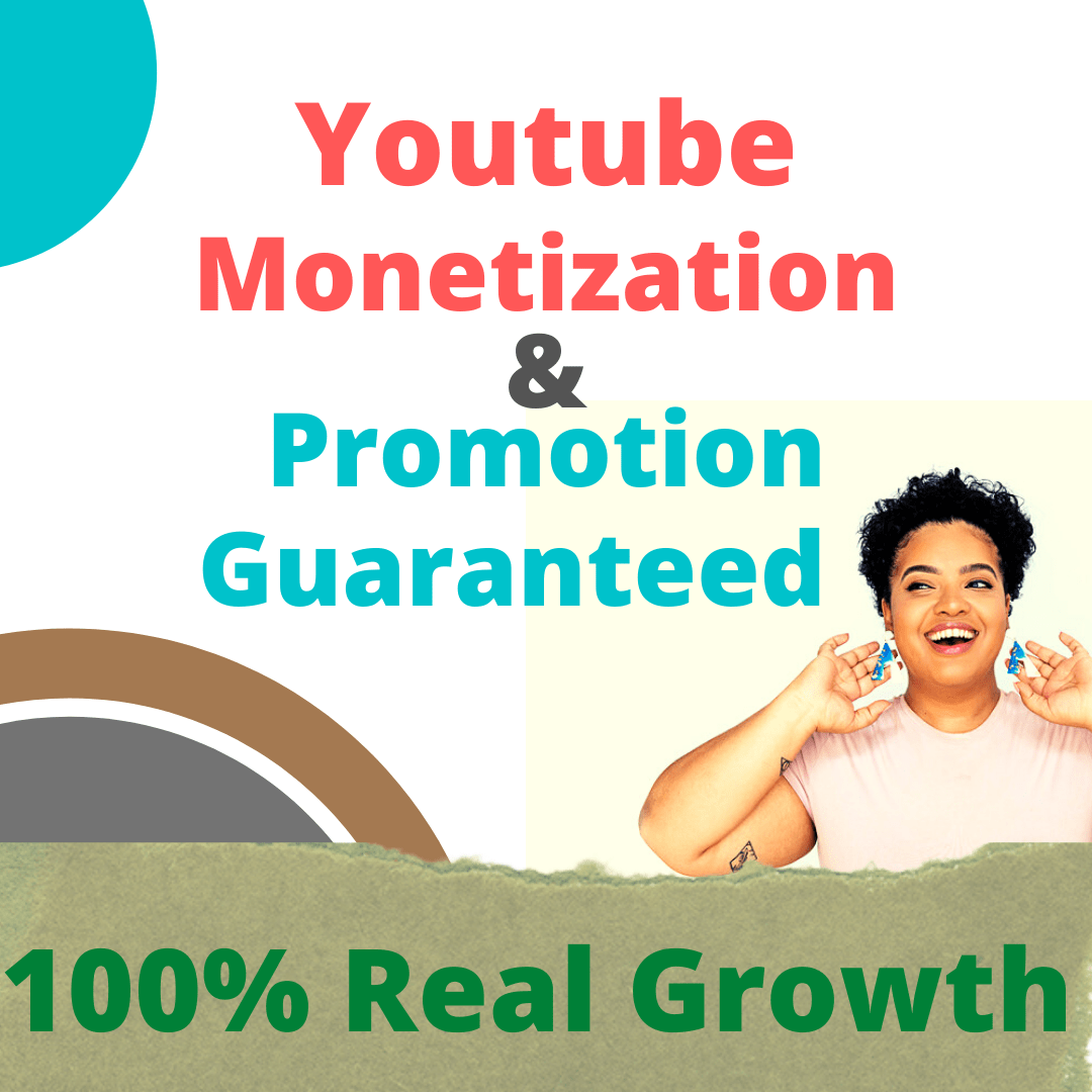 I will organic youtube video promotion channel monetization, FiverrBox