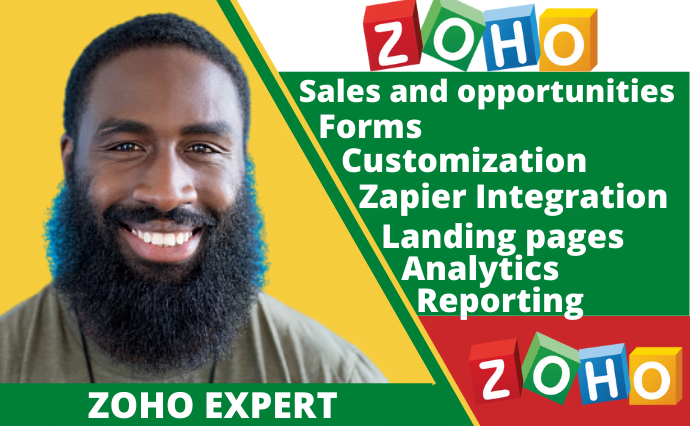 I will customize zoho crm, creator, zoho one, books, campaign, hubspot, FiverrBox
