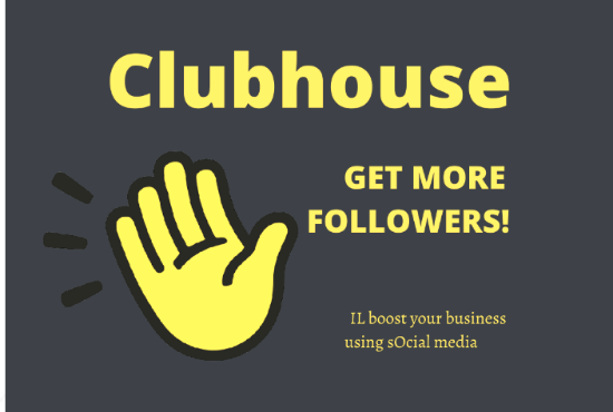 I will do help you get more clubhouse followers, FiverrBox