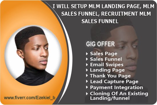 I will do inducted MLM sales funnel, MLM membership funnel, MLM recruitment funnel, FiverrBox