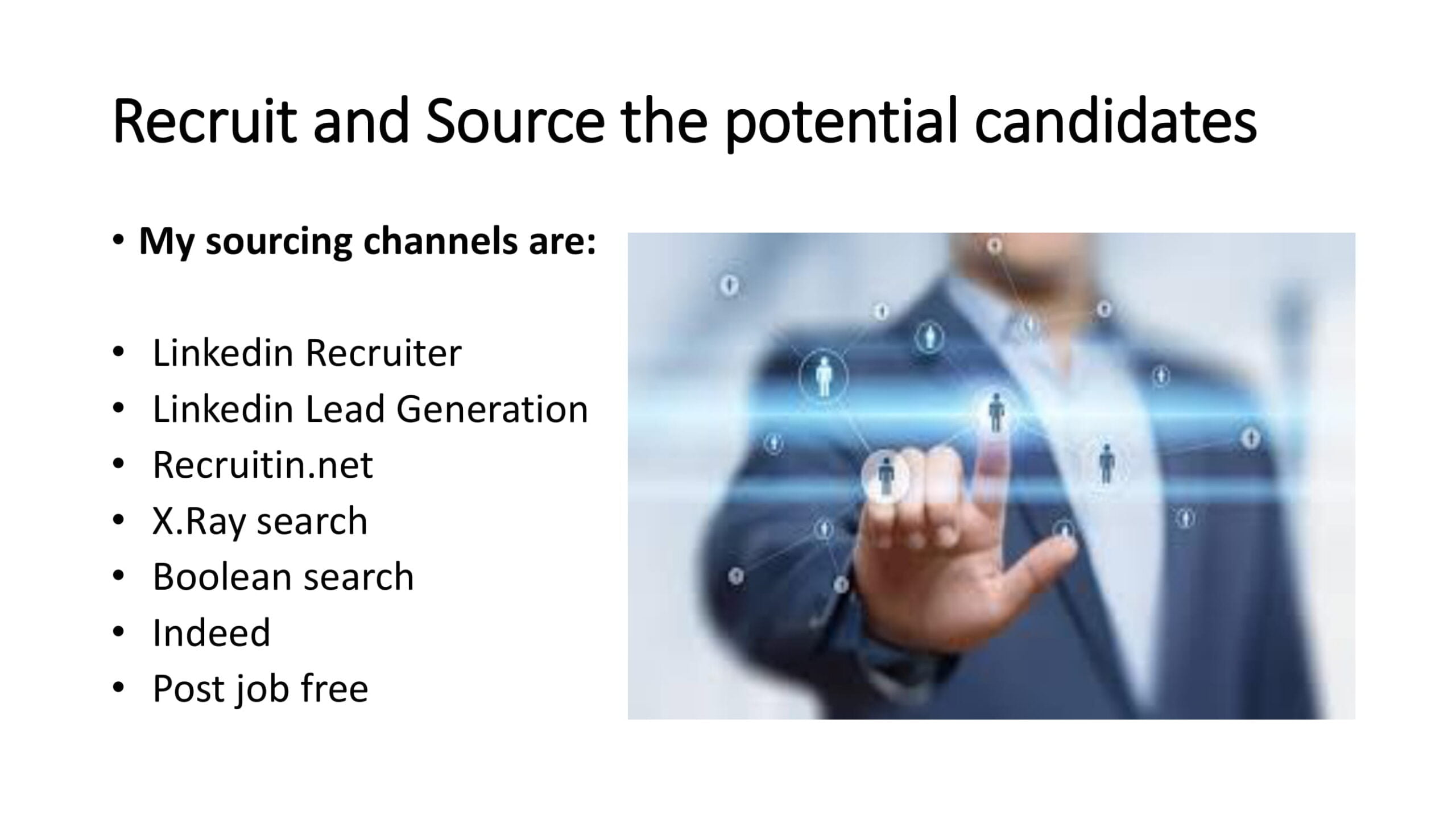 recruitment and sourcing potential candidates, FiverrBox