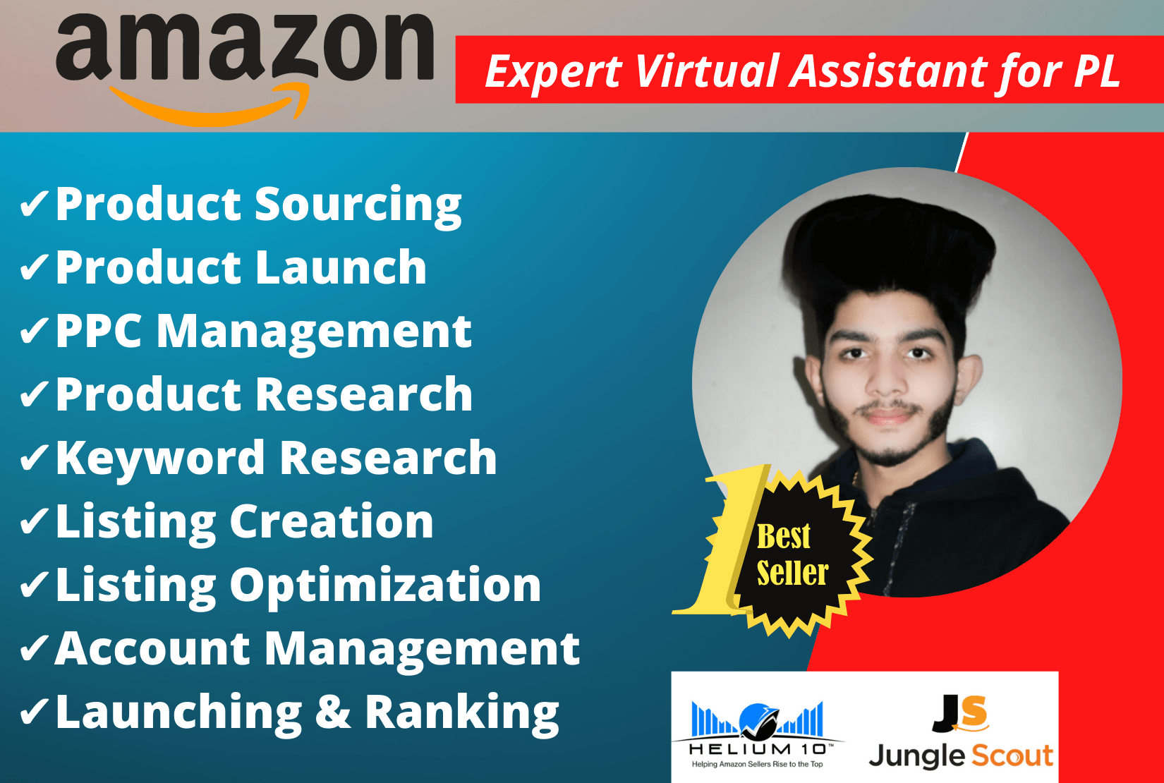 I will be your an expert amazon virtual assistant private label, FiverrBox