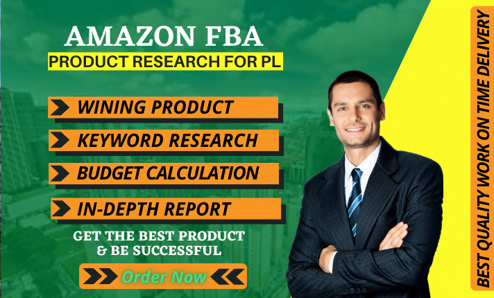 I will do amazon fba product research for amazon private label, FiverrBox