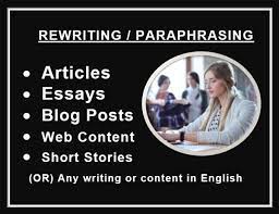 I will rewrite, paraphrase and proofread your text, article, etc, FiverrBox