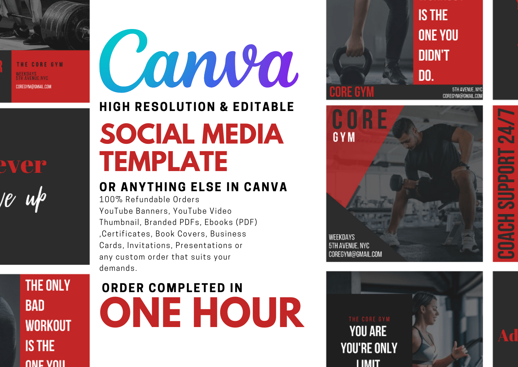 I will design the best canva instagram templates, FiverrBox
