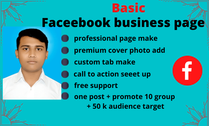 I will create, setup and design impressive facebook business page, FiverrBox