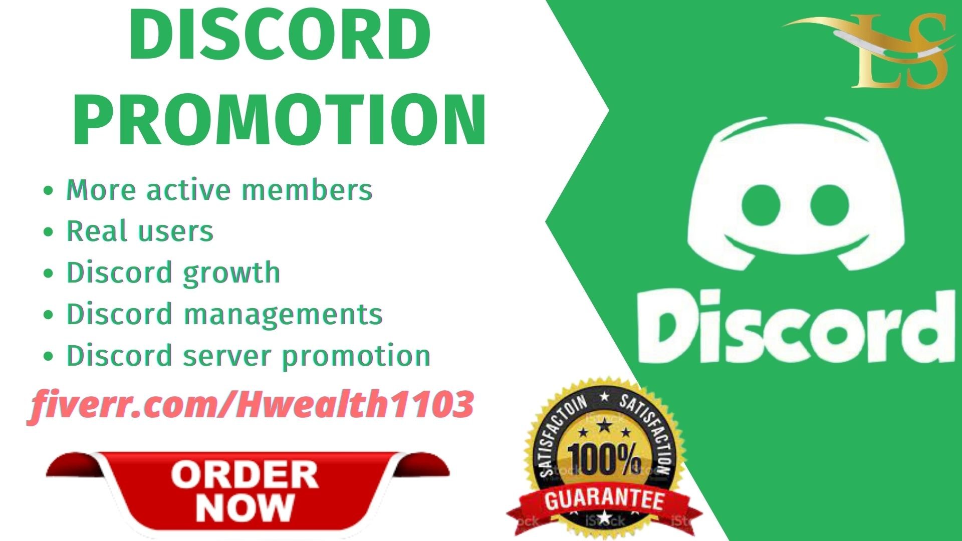 I will do discord promotion, discord moderator, discord chat, FiverrBox