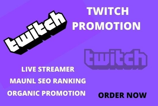 I will promote your twitch channel to drive real and massive organic viewers, FiverrBox