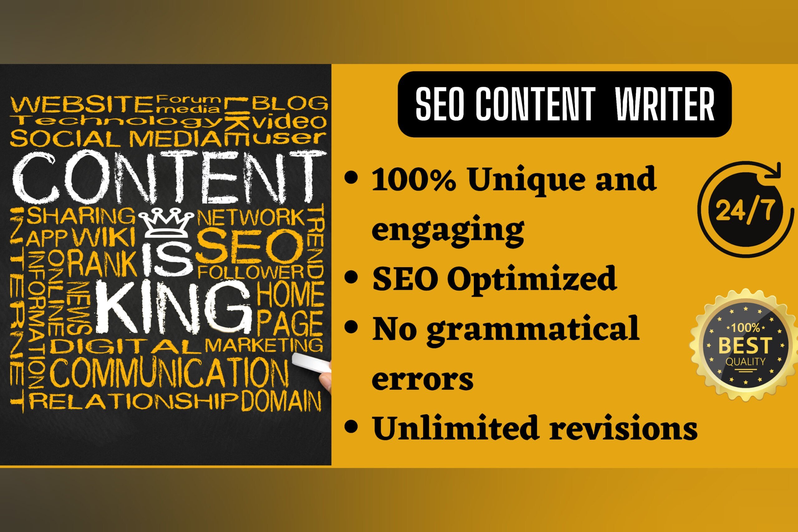 I will do seo friendly content writing for your blog, FiverrBox