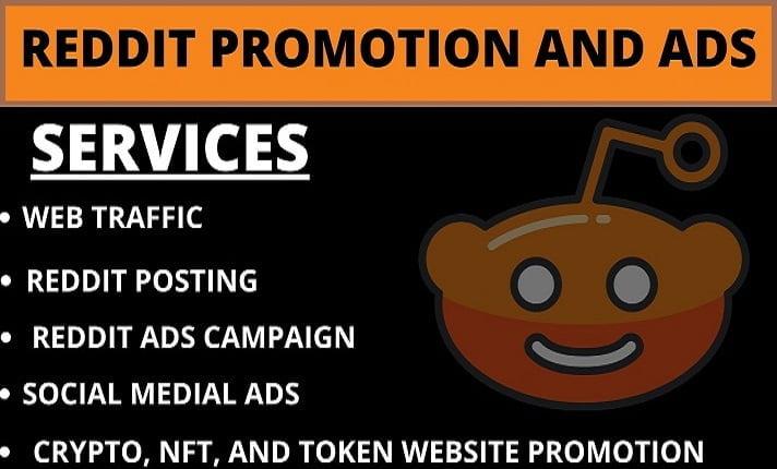 I will do reddit ads and promotion for crypto website, web traffic and sales, FiverrBox