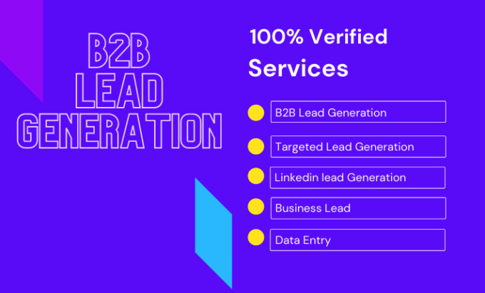 I will niche b2b lead generation for your business, FiverrBox