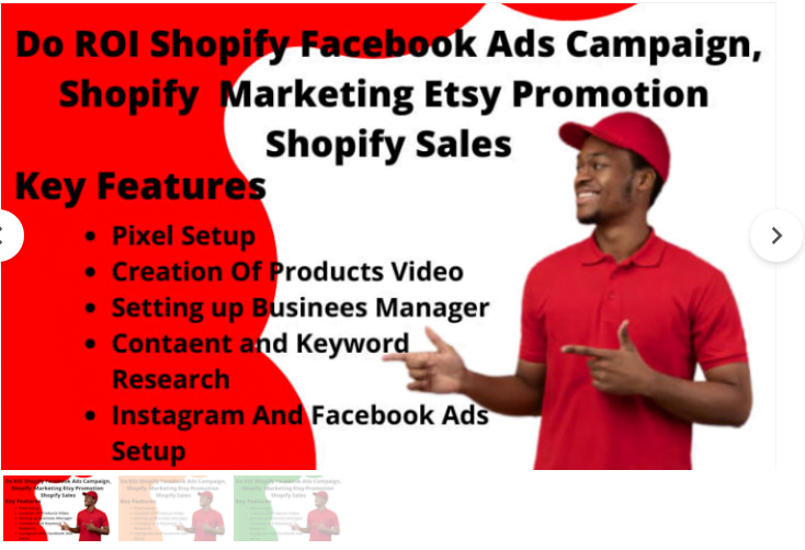 I will do shopify facebook ads campaign,shopify marketing etsy promotion shopify sales, FiverrBox