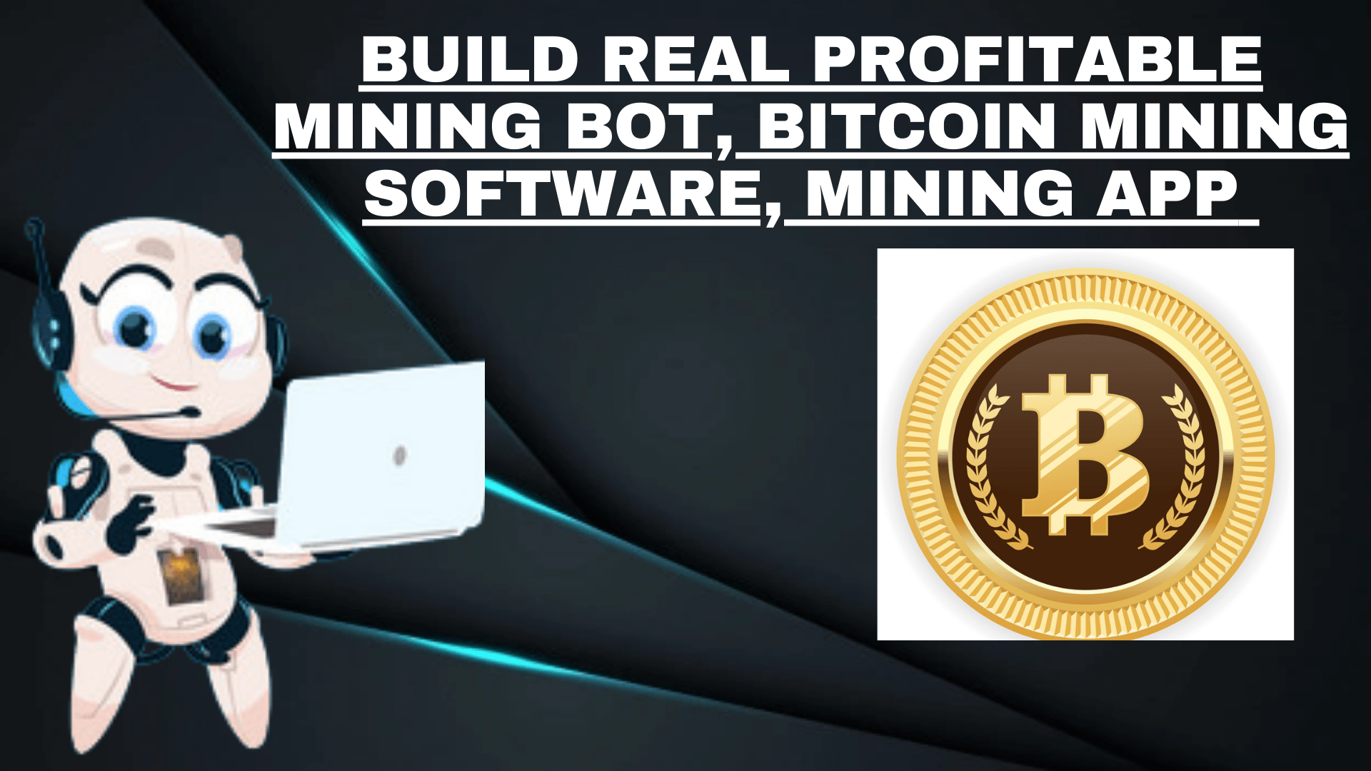 I will build bitcoin mining bot, mining software app and cryptocurrency, FiverrBox