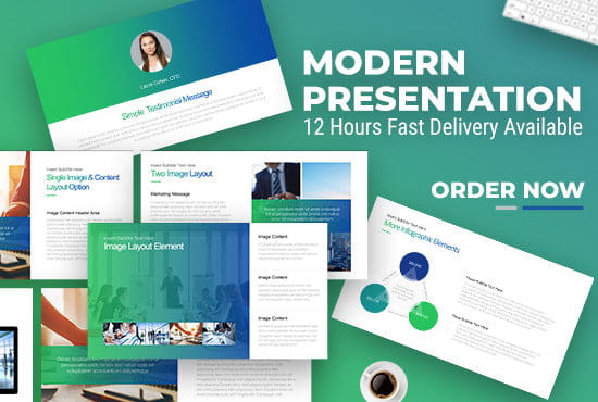I will design modern powerpoint presentations and google slides, FiverrBox