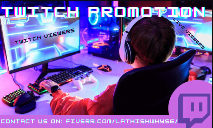 I will promote your twitch channel to get more engagement, FiverrBox