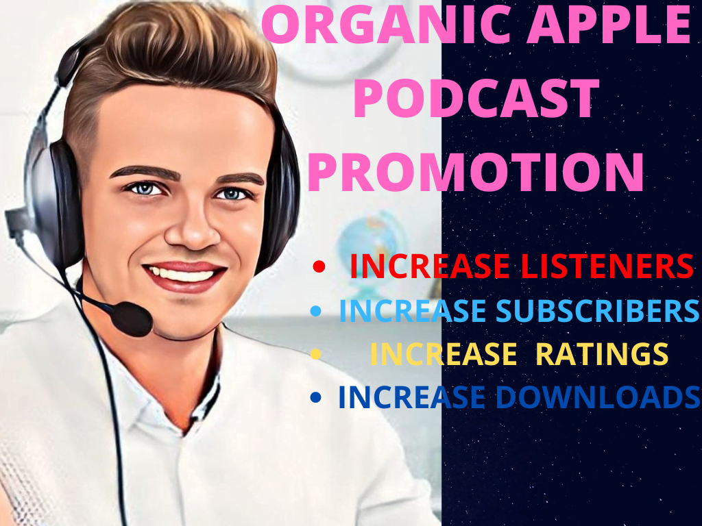 I will do apple podcast promotion and marketing to 80k audience, FiverrBox