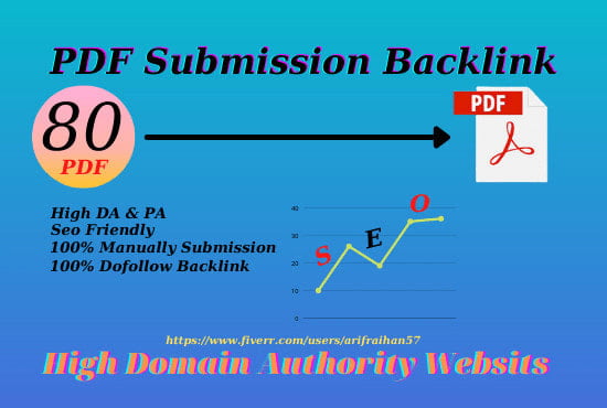 I will do PDF or submission manually to top 80 submission sites, FiverrBox