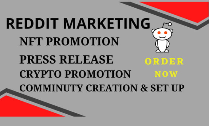 I will do nft crypto coin ico website press release for reddit promotion marketing, FiverrBox