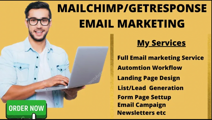 I will be your email marketing expert for getresponse and landing page, FiverrBox