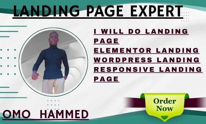 I will do landing page, elementor landing, wordpress landing, responsive landing page, FiverrBox