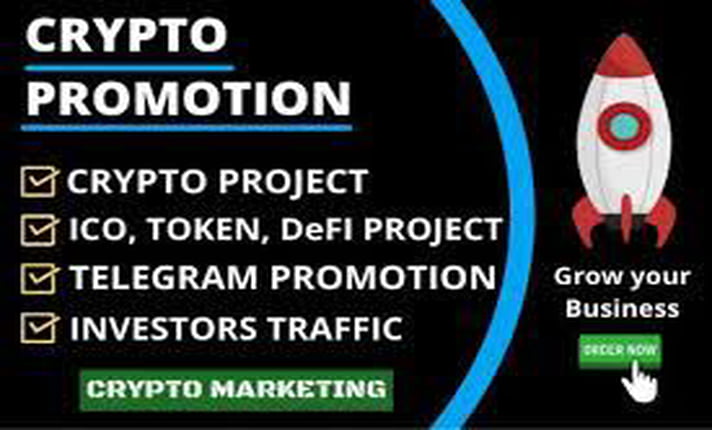 I will promote and advertise your website, crypto and nft token promotion, FiverrBox