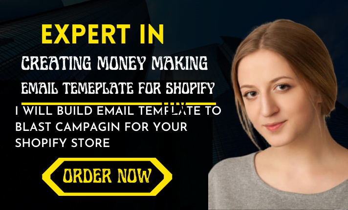 I will setup an email template campaign for shopify marketing, FiverrBox