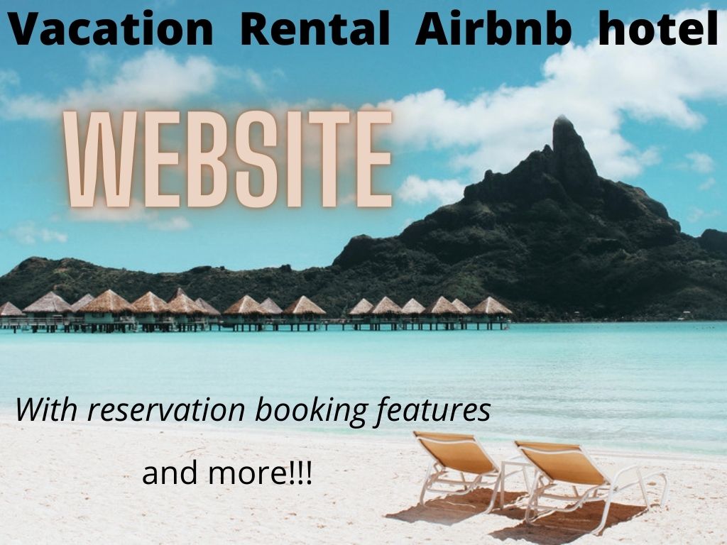 I will create vacation rental, hotel, airbnb, resort booking website, FiverrBox