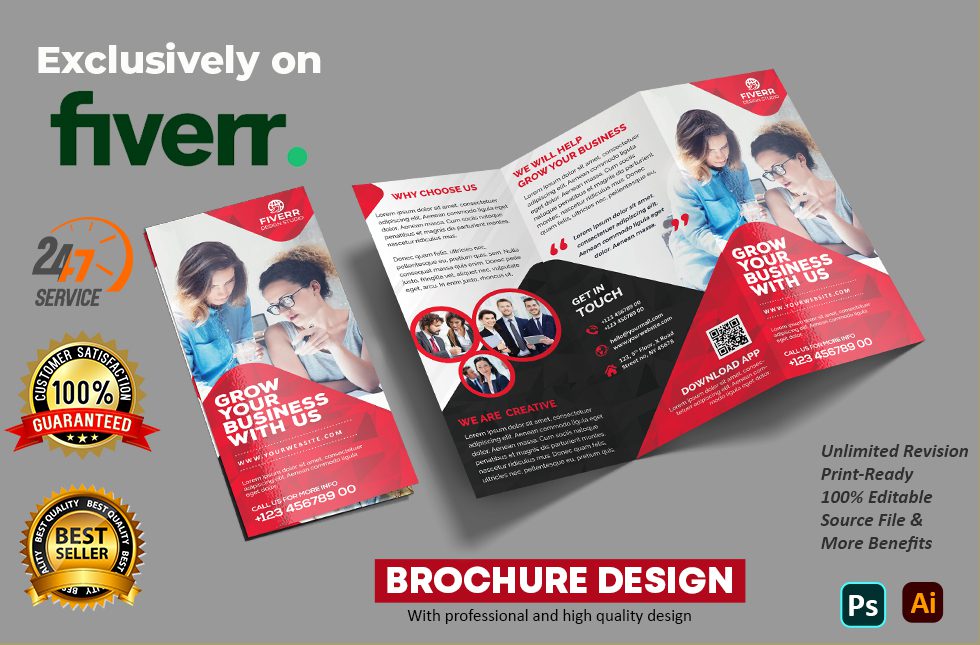 I will design amazing flyer, brochure design, FiverrBox
