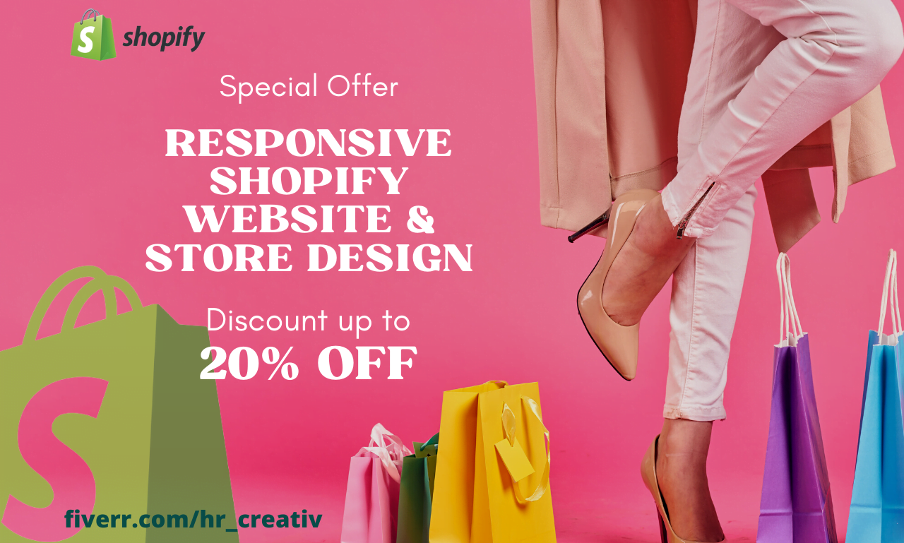 I will do shopify store design, shopify website redesign and shopify website design, FiverrBox