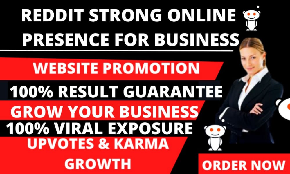 I will I will do reddit marketing for strong presence to grow your business massively, FiverrBox