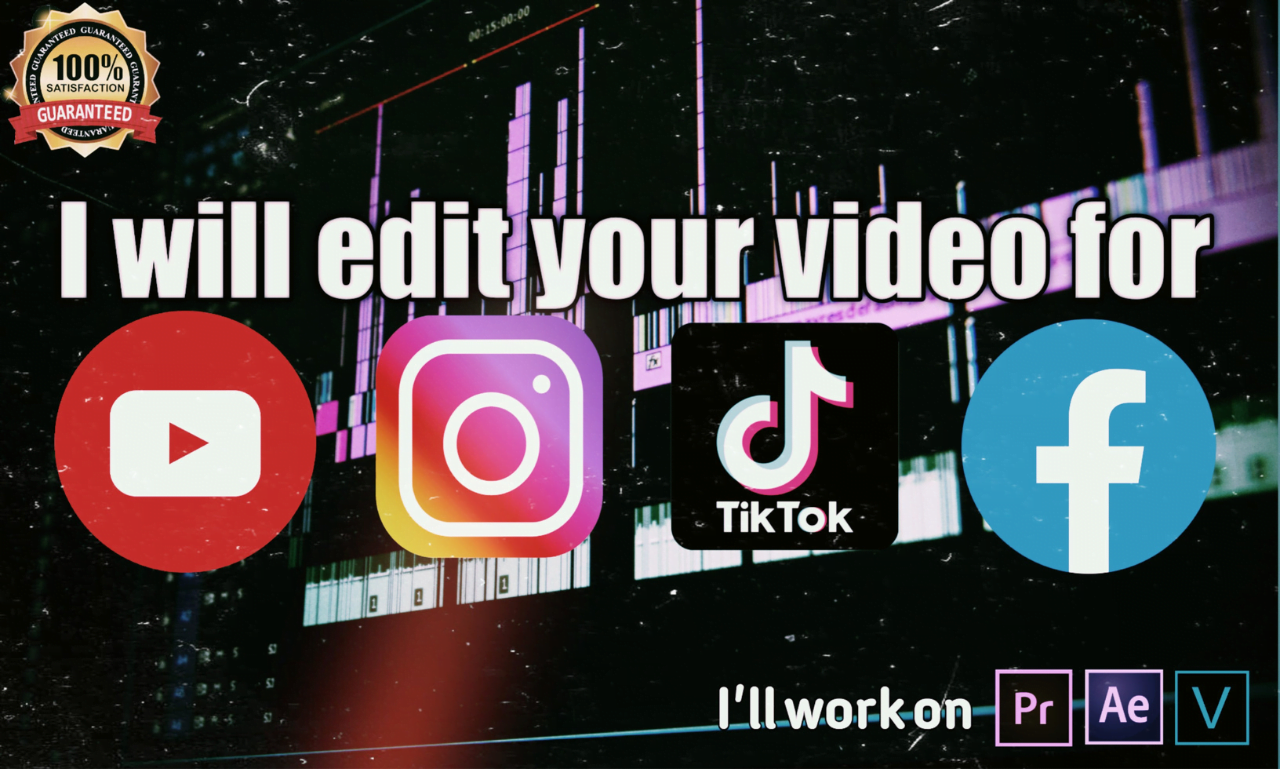 I will professional video editing, video production and motion graphics in premiere pro, FiverrBox