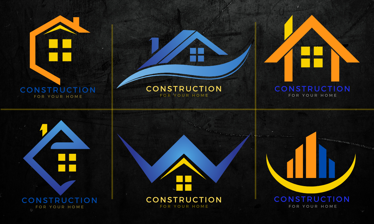 Professional Construction Logo Design Modern Logo Design - Etsy