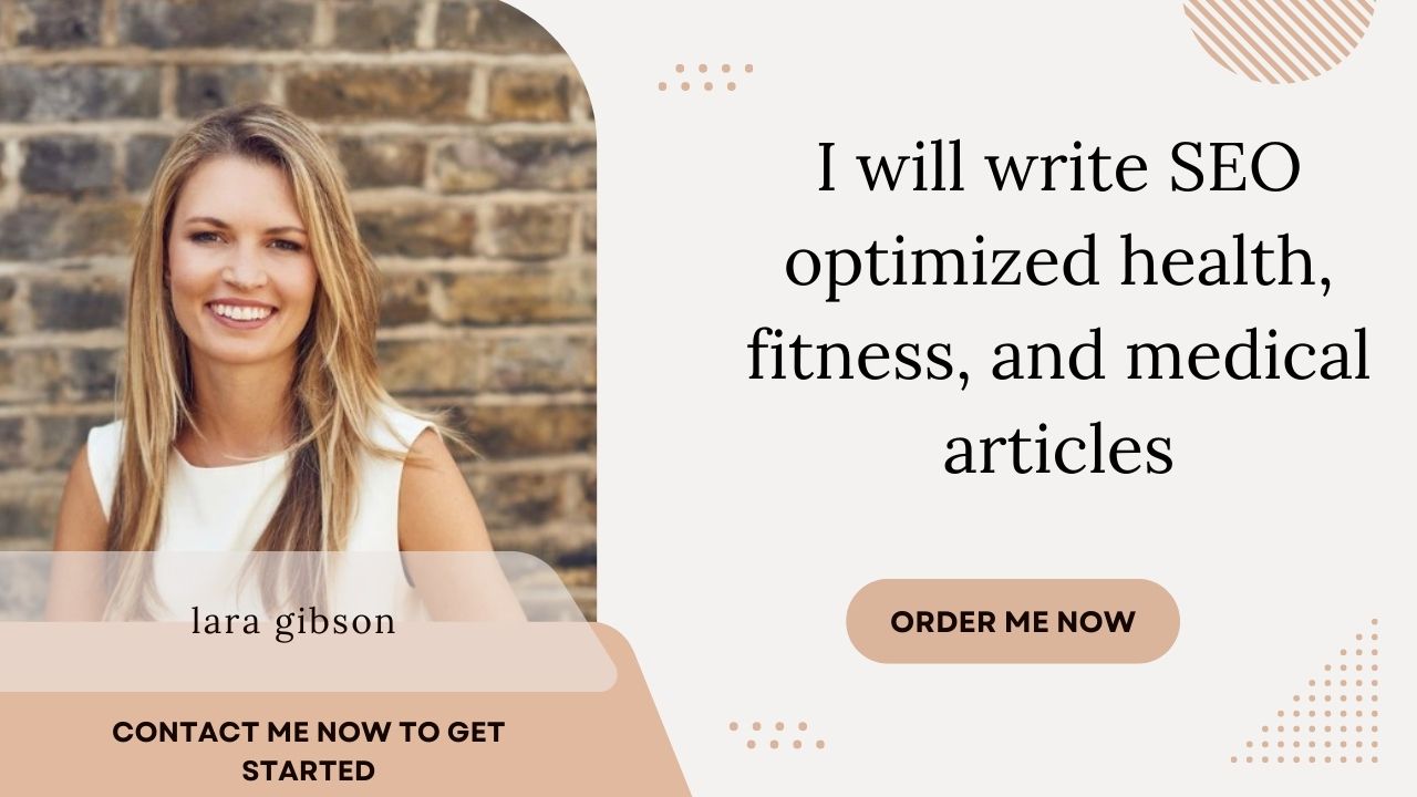 I will write SEO optimized health, fitness, and medical articles, FiverrBox