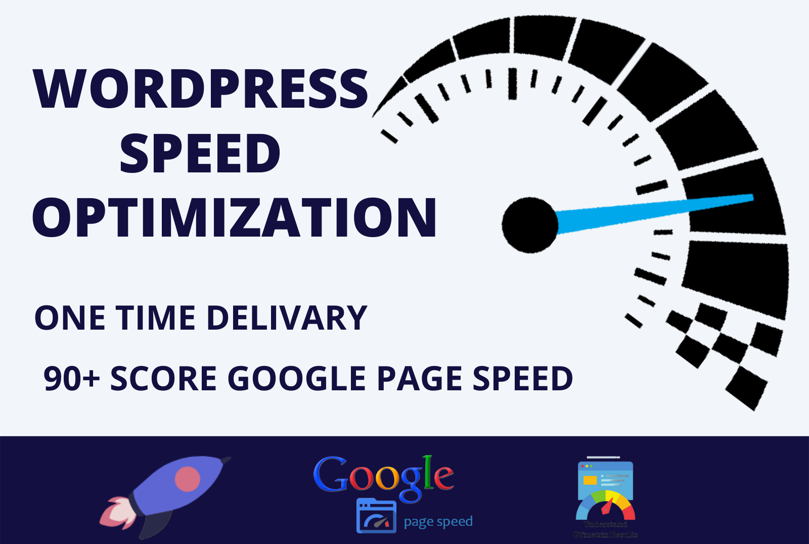 WordPress Speed optimization, Gtmetrix Performance 90+ Score