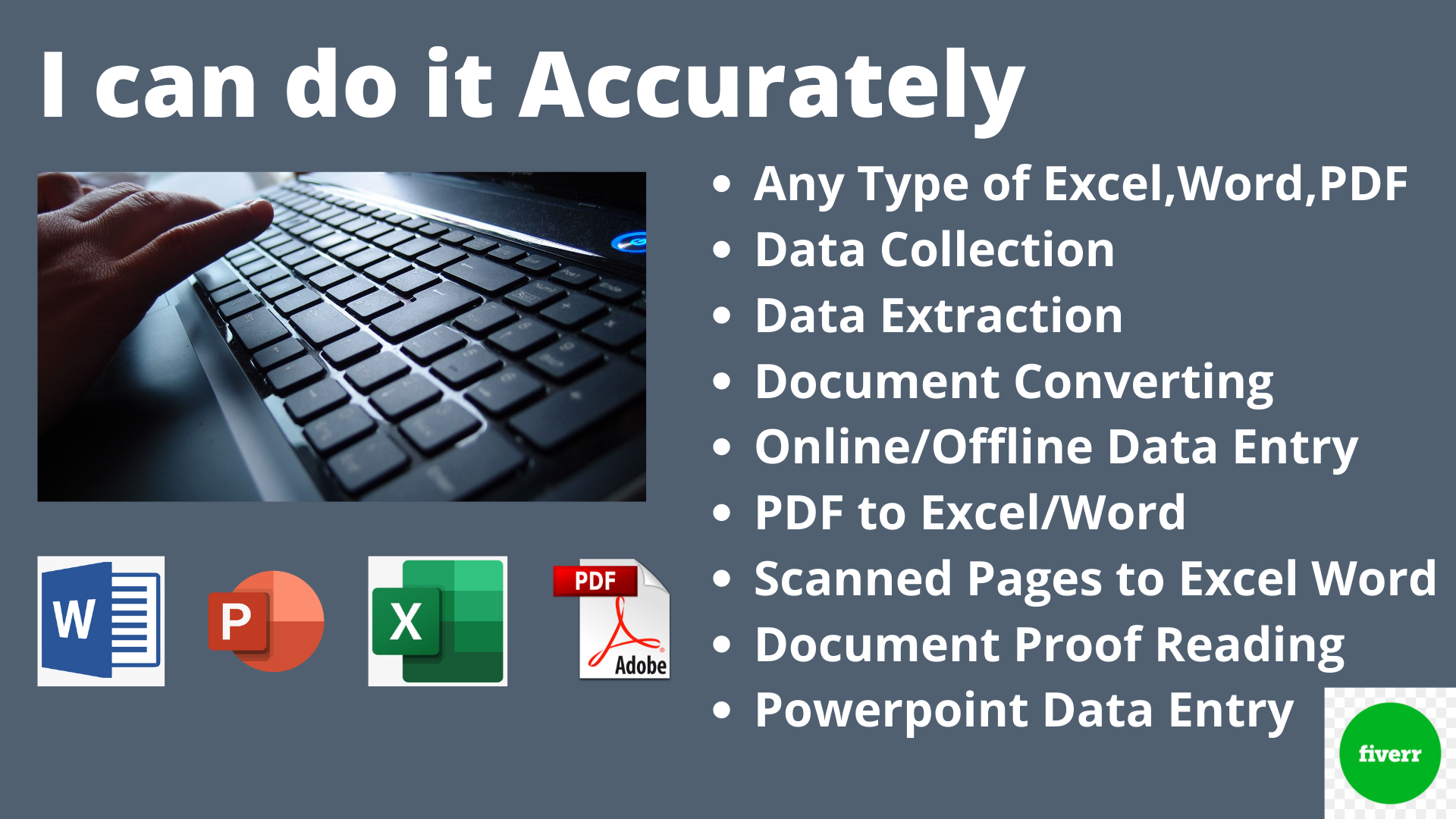 I Will Do Data Entry Typing Work In Ms Word Excel Powerpoint Fiverrbox 0746