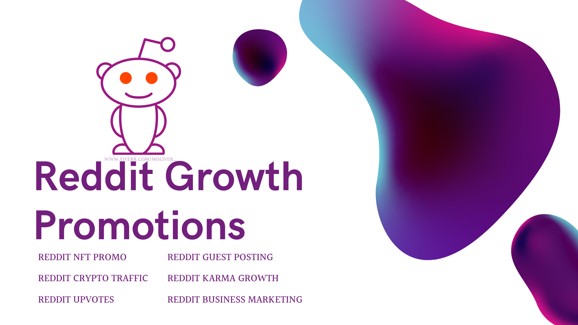 I will do reddit nft promotion reddit crypto promotion for growth, FiverrBox