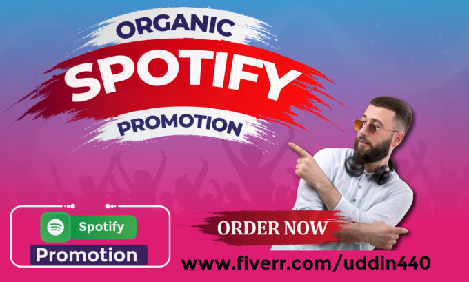 I will do organic spotify music promotion and viral your album, FiverrBox